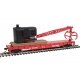 Flatcar with Logging Crane - Ready to Run -- Canadian Pacific (red, black Multimark Logo), HO, WalthersTrainline 1781