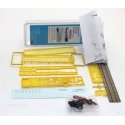 40′ Trailmobile Flatbed Trailer -- Construction Yellow, HO, Lonestar Models 5010