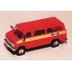 Chevrolet Van SDA - Emergency - Fire Vehicles -- Fire Stockholm 102 (red, Yellow Stripe ′Call, HO, Trident Miniatures 90210