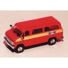 Chevrolet Van SDA - Emergency - Fire Vehicles -- Fire Stockholm 102 (red, Yellow Stripe ′Call, HO, Trident Miniatures 90210