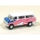 Chevrolet Sportvan -- American Flag Graphics (white, Field of Blue on Hood, Wavy Stripes Down, HO, Trident Miniatures 90242