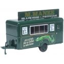 Concession Trailer - Assembled -- M Manze Jellied Eels (green), HO, Oxford Diecast 87TR018