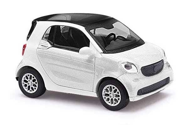 2014 Smart City Coupe - Kit -- White, HO, Busch Gmbh & Co Kg 60220