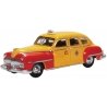 1946-1948 Desoto Suburban Sedan - Assembled -- San Francisco Taxi (yellow, red), HO, Oxford Diecast 87DS46002