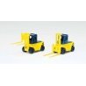 Forklift -- Yellow, Black pkg(2), N, TomyTec Co LTD 3517