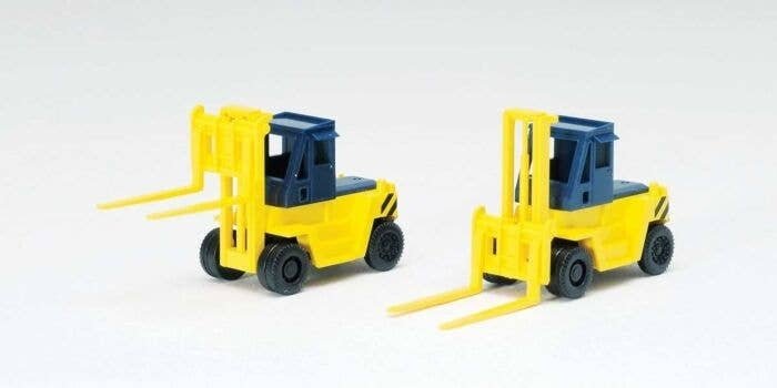 Forklift -- Yellow, Black pkg(2), N, TomyTec Co LTD 3517