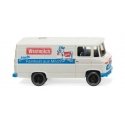 1967-1974 Mercedes-Benz L 406 Cargo Van - Assembled -- Westmilch (white, blue, red, German Lettering), HO, Wiking 27058
