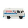 1967-1974 Mercedes-Benz L 406 Cargo Van - Assembled -- Westmilch (white, blue, red, German Lettering), HO, Wiking 27058