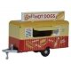 Concession Trailer - Assembled -- Bobs Hot Dogs (beige, red), N, Oxford Diecast NTRAIL001