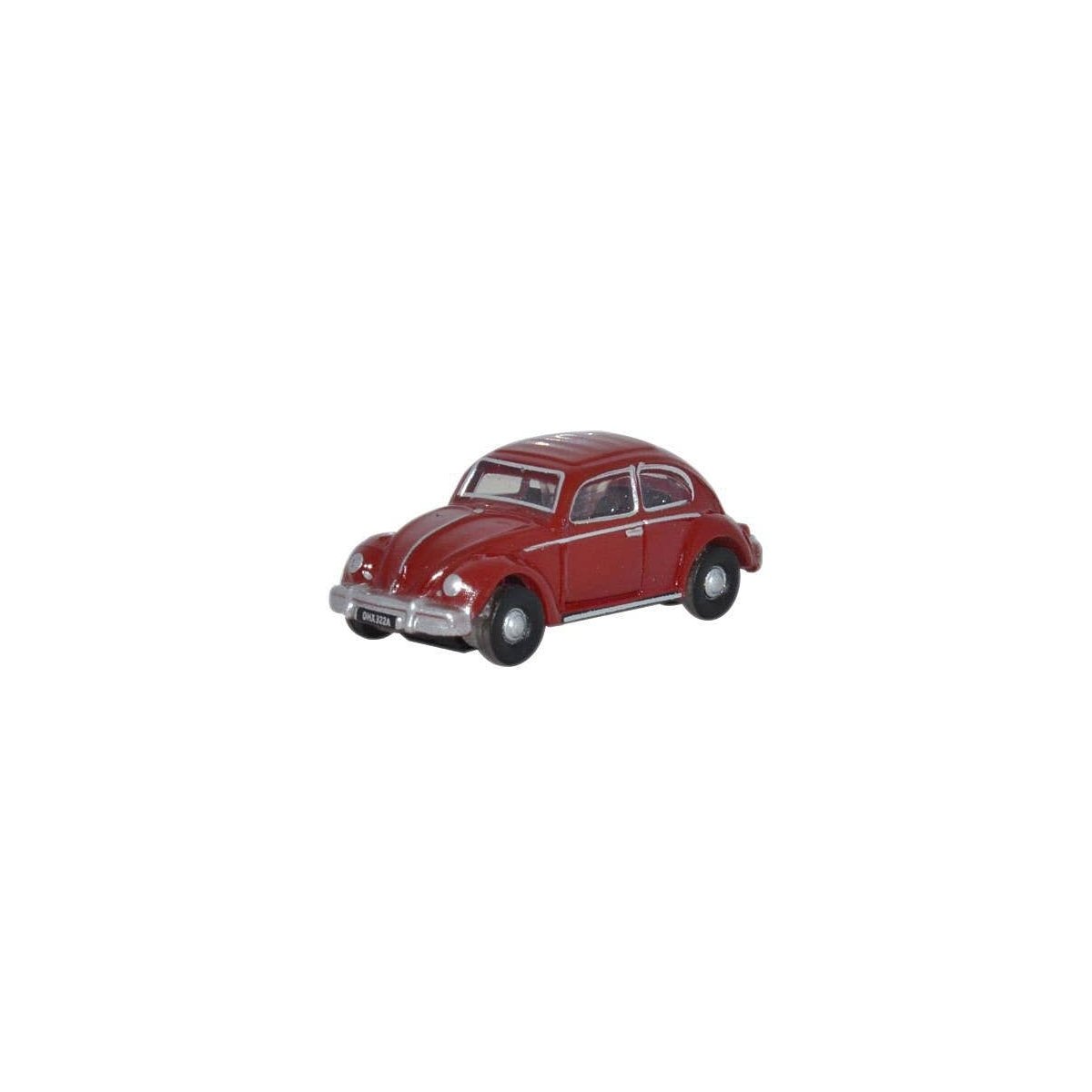 1960s Volkswagen Beetle - Assembled -- Ruby Red, N, Oxford Diecast NVWB002