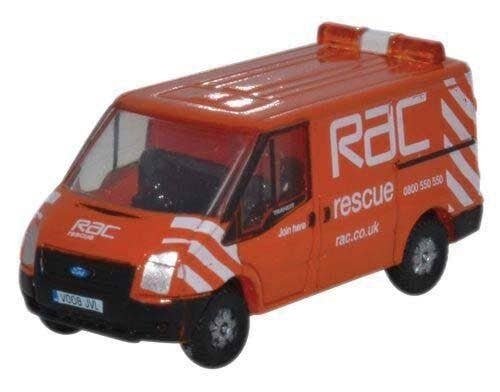 Ford Transit Van with Short Wheelbase & Low Roof - Assembled -- RAC Rescue (orange, white), N, Oxford Diecast NFT003