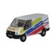 Ford Transit Van with Short Wheelbase, Low Roof - Assembled -- National Grid (white, green, purpl, N, Oxford Diecast NFT035