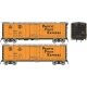 Class R-40-27 Steel Reefer - Ready to Run -- Pacific Fruit Express Set 2 (1961 Scheme, orange, black, silver, Large Lett, HO, Ra
