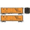 Class R-40-27 Steel Reefer - Ready to Run -- Pacific Fruit Express Set 2 (1961 Scheme, orange, black, silver, Large Lett, HO, Ra