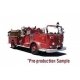 Crown Firecoach Fire Truck - Assembled -- Los Angeles Country Fire Department Engine 51 (red), 1/50, Iconic Replicas 500544