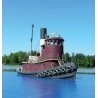 81′ Railroad Tug Boat - Resin Kit -- Unpainted, HO, Sylvan Scale Models HO1027