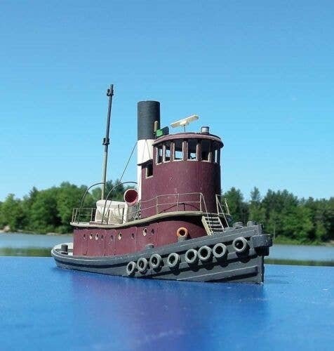 81′ Railroad Tug Boat - Resin Kit -- Unpainted, HO, Sylvan Scale Models HO1027