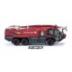 Rosenbauer FLF Panther 6x6 Fire Truck - Assembed -- Dortmund, Germany, Airport (red, black, blue, German , HO, Wiking 62648