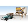 AutoScenes (R) - Assembled -- Sign Slingers pkg(2), HO, Woodland Scenics 5556