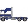 1970s Kenworth K100 Salem Tractor w/Aerodyne Sleeper Cab - Assembled -- Blue, White, N, Trainworx Inc 41062