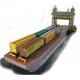 Laser-Cut Wood Kit -- The Hudson 2-Track Carfloat - 12-1/4 x 3 x 1′ 31.1 x 7.6 x 2.5cm, N, The N Scale Architect 10061