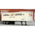 34′ Fruehauf Duravan Dry Van Trailer - Resin Kit -- Unpainted Resin Castings with Campbell E, HO, Sylvan Scale Models T0051