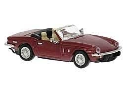 Triumph Spitfire Convertible - Assembled -- Red, HO, Brekina Automodelle 15180