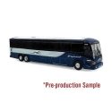 MCI D4505 Coach - Assembled -- Greyhound (Newclassic Scheme 2-Tone blue, white, silver), N, Iconic Replicas 1600569