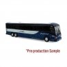 MCI D4505 Coach - Assembled -- Greyhound (Newclassic Scheme 2-Tone blue, white, silver), N, Iconic Replicas 1600569