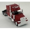 Peterbilt 589 Stand-Up Sleeper-Cab Semi Tractor - Assembled -- Red, HO, HO Logistics Replicas 589085