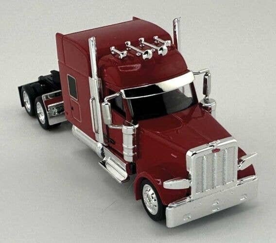 Peterbilt 589 Stand-Up Sleeper-Cab Semi Tractor - Assembled -- Red, HO, HO Logistics Replicas 589085