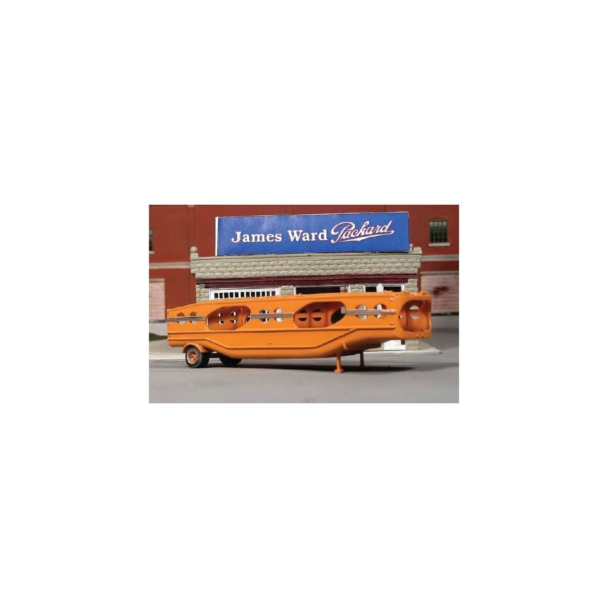 1940s Mechanical Handling Systems MHS Auto Carrier Trailer - Resin Kit -- Unpainted, HO, Sylvan Scale Models T025