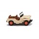 1949-1953 Willys Jeep CJ-3A SUV - Assembled -- Beige, Brown, HO, Wiking 1001