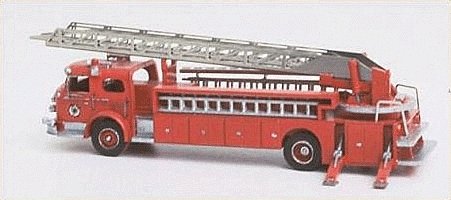 Emergency Fire Dept. Vehicles - American LaFrance (Unpainted Metal Kit) -- 1000 Series Rear-Mount (City Servi, N, GHQ 52009