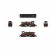 EMD NW2 - Standard DC - Stealth -- Indiana Harbor Belt 8824 (black, orange), N, Broadway Limited Imports 9325