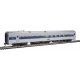 85′ Budd Diner - Ready to Run -- Amtrak(R) (Phase IV silver, Wide Blue, Thin Red & White Stripes), HO, WalthersMainline 30163