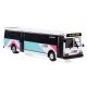 Grumman 870 Transit Bus - Assembled -- Las Vegas Metro (blue, purple, white, black, Destination, HO, Iconic Replicas 870410
