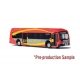 Proterra ZX-5 Bus - Assembled -- Washington DC Circulator (red, yellow, gray), HO, Iconic Replicas 870309