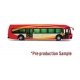 Proterra ZX-5 Bus - Assembled -- Washington DC Circulator (red, yellow, gray), HO, Iconic Replicas 870309