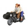Motorcycle Zundapp KS 750 -- With Riders, HO, Preiser Kg 28148