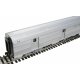 85′ Budd Baggage-Railway Post Office - Ready To Run -- Santa Fe (silver), HO, WalthersMainline 30302