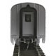 85′ Budd Baggage-Railway Post Office - Ready To Run -- Santa Fe (silver), HO, WalthersMainline 30302