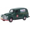 1950 Chevrolet 3100 Panel Van - Assembled -- Railway Express Agency REA (green), HO, Oxford Diecast 87CV50005