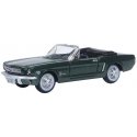 1965 Ford Mustang Convertible - Assembled -- Top Down (Ivy Green), HO, Oxford Diecast 87MU65006