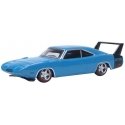 1969 Dodge Charger Daytona - Assembled -- Bright Blue, Black, HO, Oxford Diecast 87DD69004