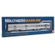 85′ Budd Baggage-Railway Post Office - Ready To Run -- Santa Fe (silver), HO, WalthersMainline 30302