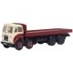 Foden FG 8 Wheel Flatbed Platform Truck - Assembled -- Robsons Of Carlisle (red, cream), N, Oxford Diecast NFG013
