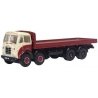 Foden FG 8 Wheel Flatbed Platform Truck - Assembled -- Robsons Of Carlisle (red, cream), N, Oxford Diecast NFG013