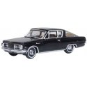 1965 Plymouth Barracuda - Assembled -- Black, Gold, HO, Oxford Diecast 87PB65004