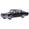1965 Plymouth Barracuda - Assembled -- Black, Gold, HO, Oxford Diecast 87PB65004